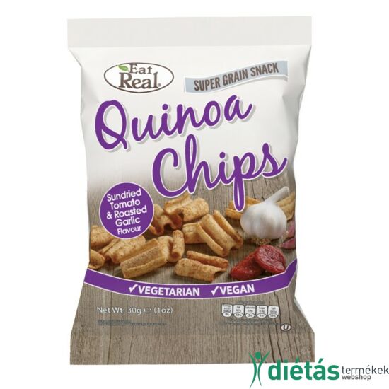 Eat real quinoa chips paradicsom sült fokhagyma 30g