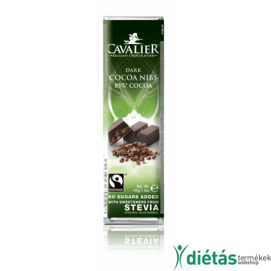 Cavalier étcsokoládé kakaódarabos 40 g