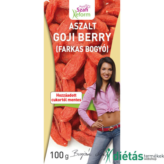 Szafi Reform Aszalt Goji berry (hozzáadott cukortól mentes) 100 g