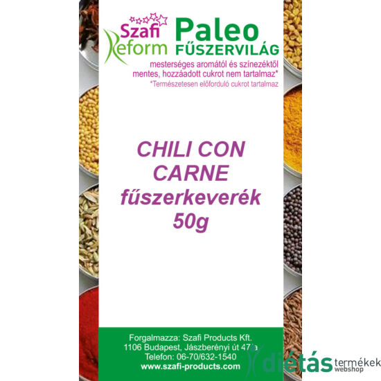 Szafi Reform Paleo Chili con carne fűszerkeverék 50 g