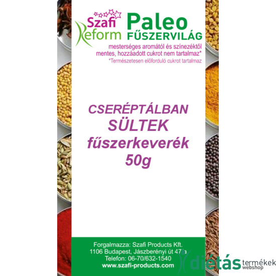Szafi Reform Paleo Cseréptálban sültek fűszerkeverék 50 g