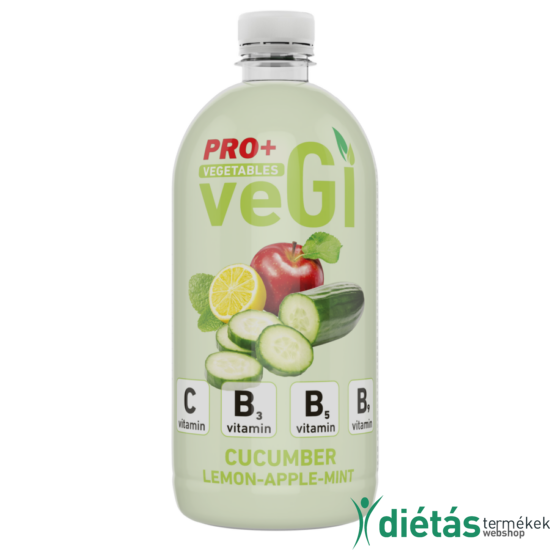 Powerfruit PRO+ VEGI uborka-citrom-menta ízű üditíőital 750 ml