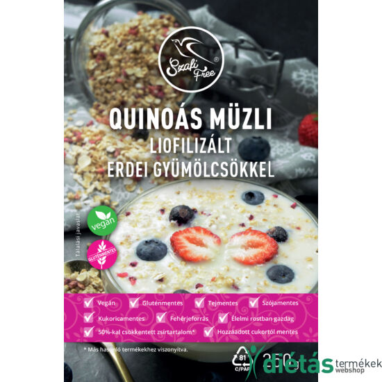 Szafi Free Quinoás müzli liofilizált erdei gyümölcsökkel (gluténmentes) 250g