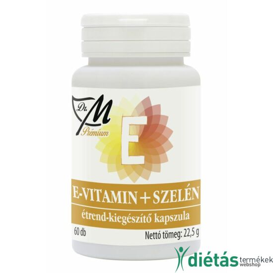 Dr. M E-vitamin + szelén tabletta 60db