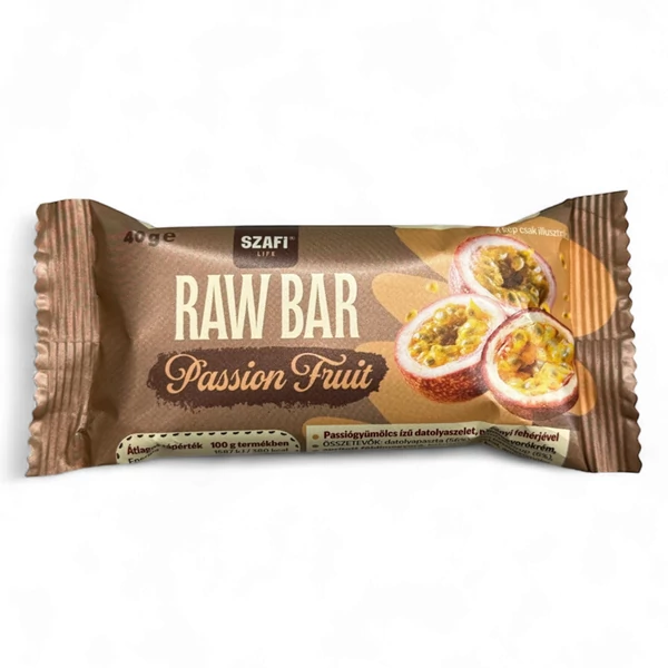 Szafi Life proteines raw bar passion fruit 40g (gluténmentes)