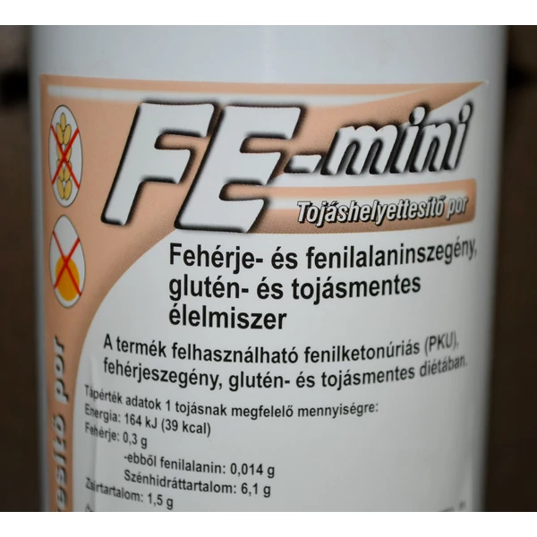FE-mini Gluténmentes Tojáshelyettesítő por 250g