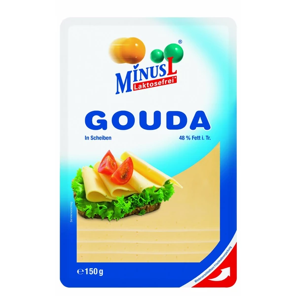 Minus L laktózmentes gouda sajt 150g