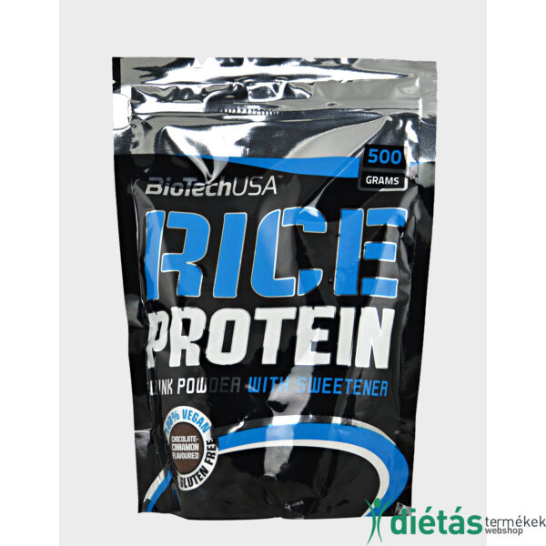 Biotech Rice protein rizs fehérjepor erdei gyümölcs (gltuénmentes, vegán fehérjepor) 500 g
