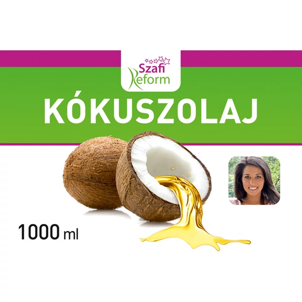 Szafi Reform Bombabiztos Kókuszolaj - Kókuszzsír (szűrt, NEM hidrogénezett) 1000 ml