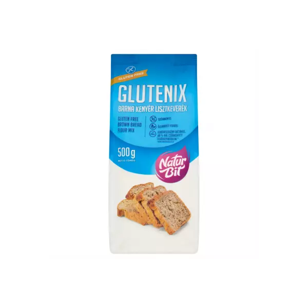 Glutenix gluténmentes Barna kenyér sütőkeverék 500 g