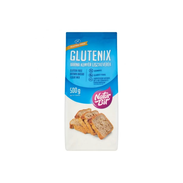 Glutenix gluténmentes Barna kenyér sütőkeverék 500 g