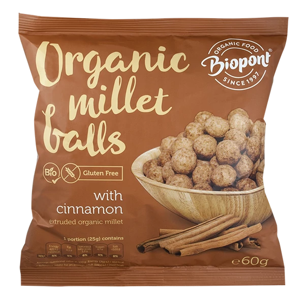 Biopont Bio kölesgolyó fahéjas (gluténmentes) 60 g