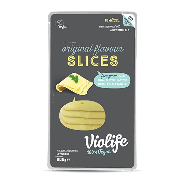 Violife vegán natúr szeletek 200g