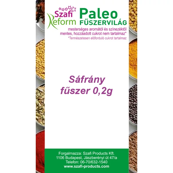 Szafi Reform Paleo Sáfrány fűszer 0,2 g