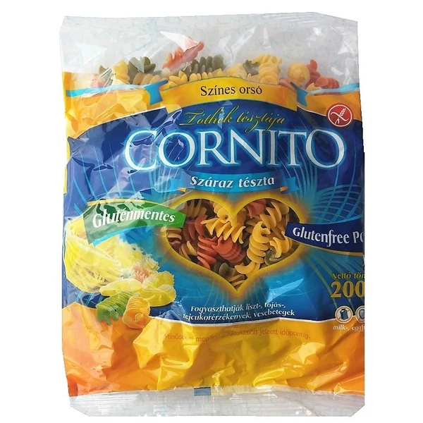Cornito gluténmentes színes orsó tészta 200 g