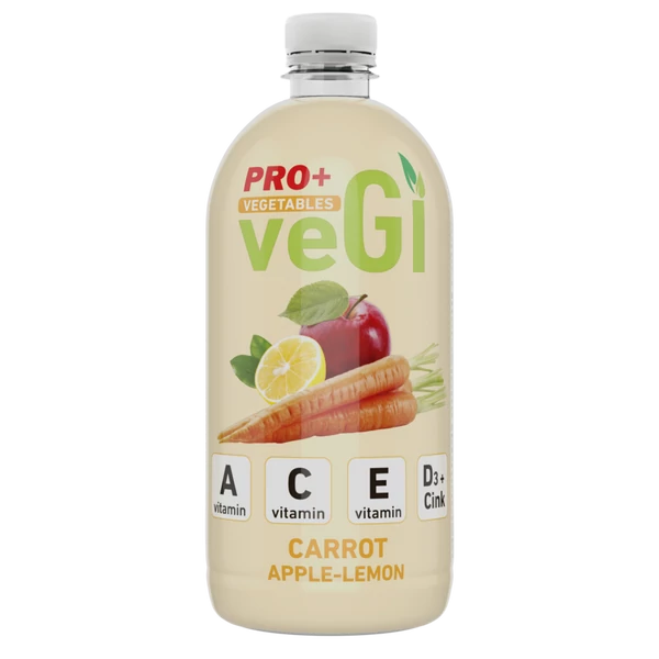 PRO+ VEGI sárgarépa-citrom-alma ízű üdítőital 750ml