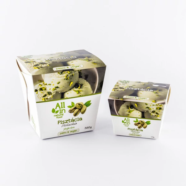ALL IN Pisztácia jégkrém (paleo, vegán, gluténmentes, tejmentes) 120g