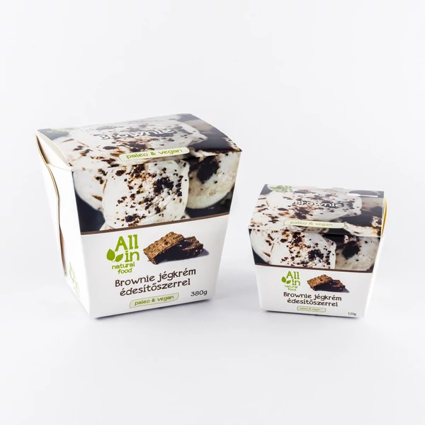 All In brownie jégkrém (paleo, vegán, gluténmentes, tejmentes) 150ml
