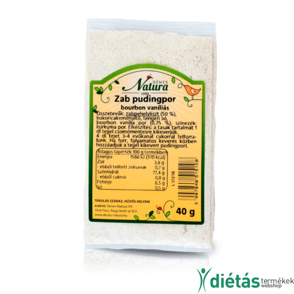 Dénes-Natura Zab pudingpor vaníliás 40 g
