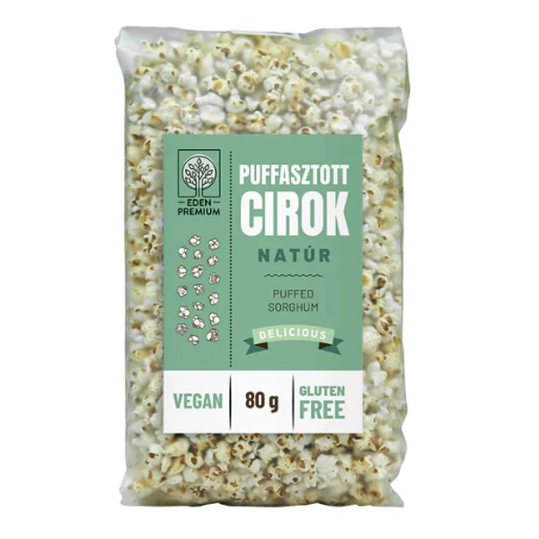 Éden Prémium puffasztott cirok natúr 80 g