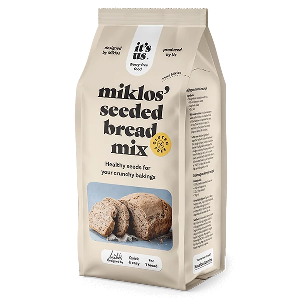 It's Us Miklos sokmagvas kenyér lisztkeverék 500 g (gluténmentes)