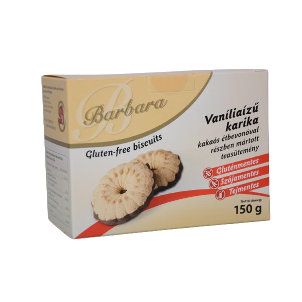 Barbara gluténmentes vaníliás karika 150g
