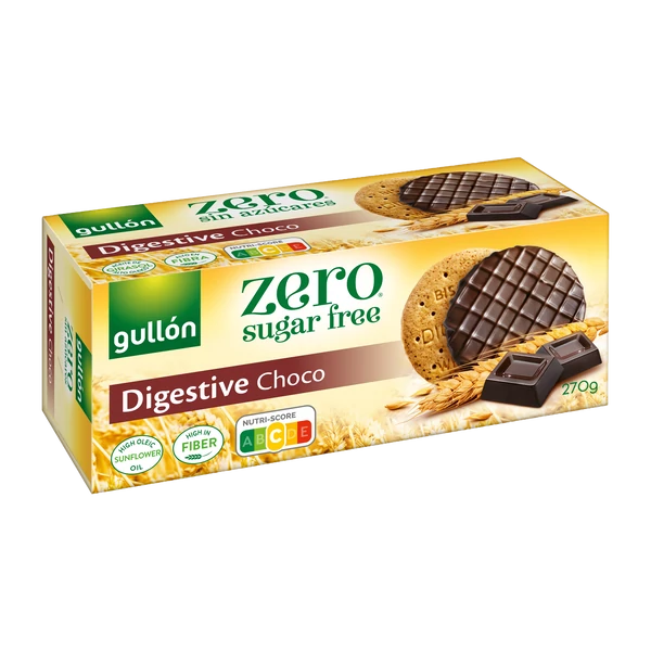 Gullon Choco Digestive keksz (hozzáadott cukormentes) 270 g