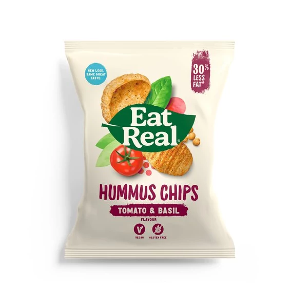 Eat real lencse chips paradicsom bazsalikom 40g