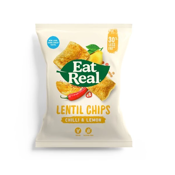 Eat real lencse chips chili-citrom 40g