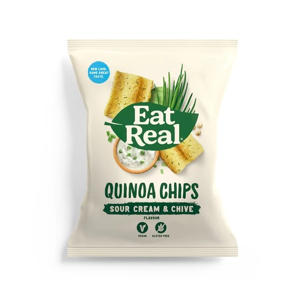 Eat real quinoa chips tejföl-snidling ízű 30g