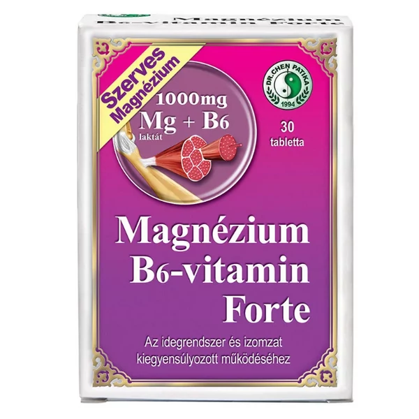 Dr. Chen Magnézium B6-Vitamin Forte tabletta 30db