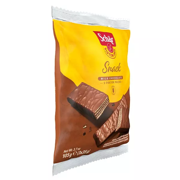 Schär Snack csokoládéval bevont Gluténmentes mogyorós ostya 105 g