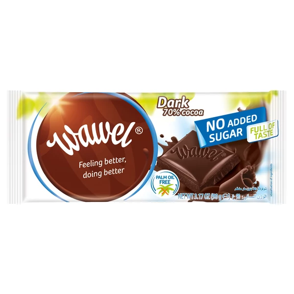 Wavel hozzáadott cukormentes étcskokoládé 70% 100g