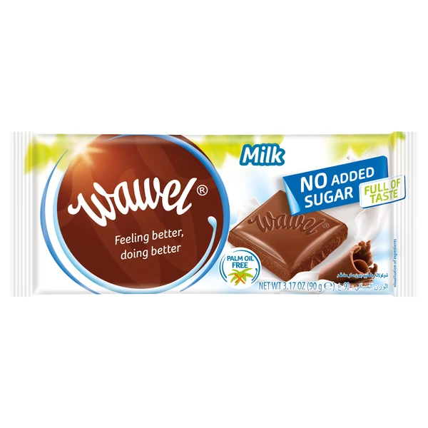 Wavel hozzáadott cukormentes tejcsokoládé 90g