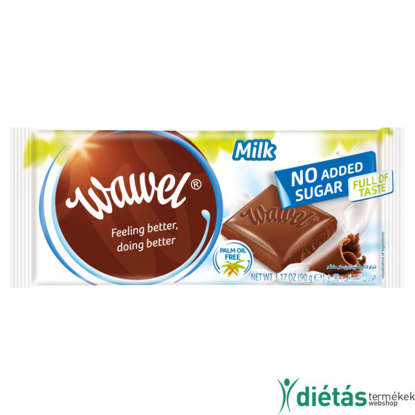 Wavel hozzáadott cukormentes tejcsokoládé 90g