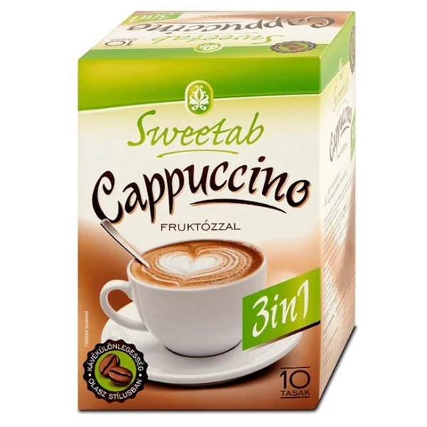 Sweetab Cappuccino (fruktózzal) 10 tasak