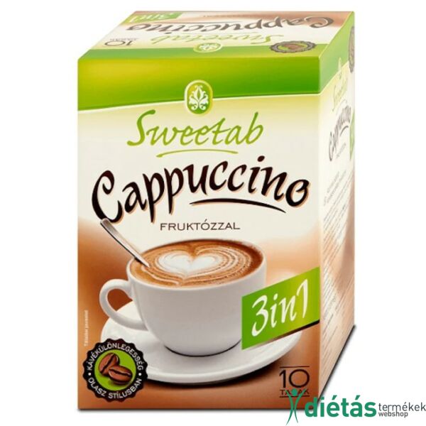 Sweetab Cappuccino (fruktózzal) 10 tasak