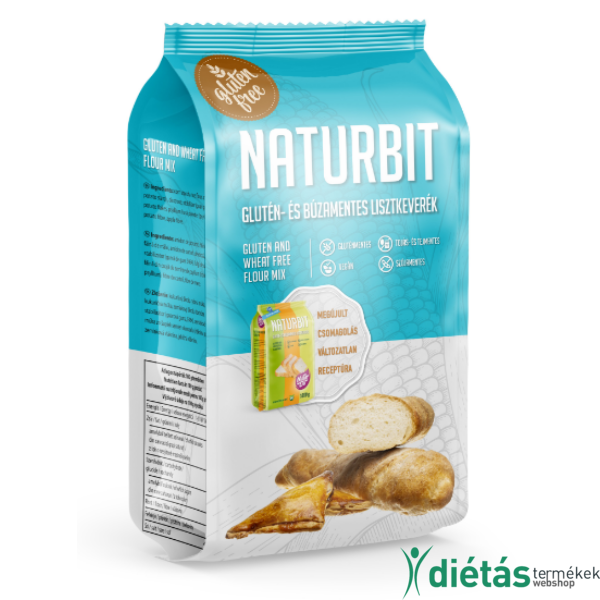 Naturbit glutén és búzamentes lisztkeverék (Tojás, Tej, Szójamentes) 1 kg