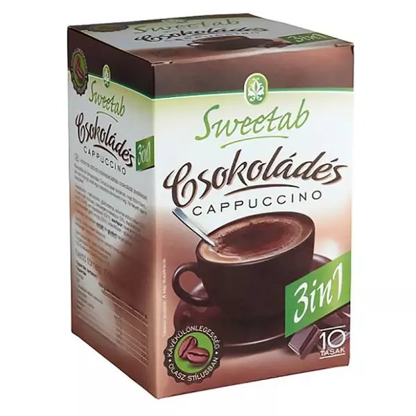 Sweetab Diétás Cappuccino csokis (fruktózzal) 10 tasak