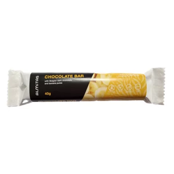 Almitas Banános szelet étcsokoládéval, édesítőszerekkel 40g (gluténmentes)