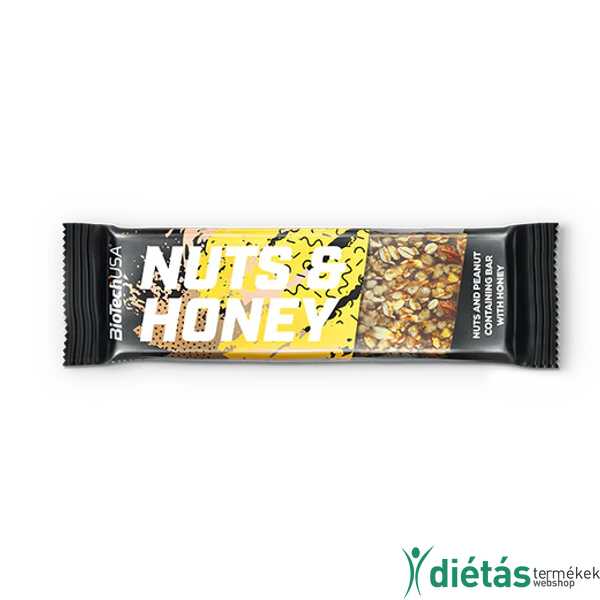 Biotech Nuts and honey szelet 35g
