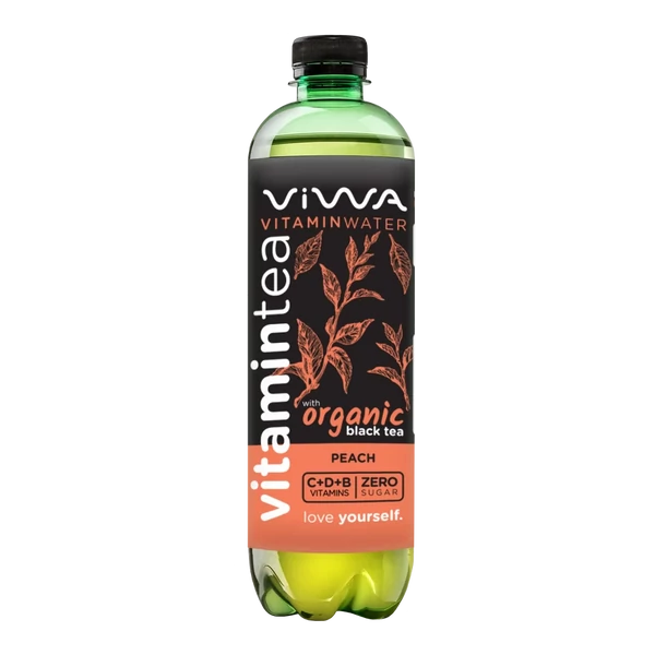 Viwa Vitamintea őszibarack ízű fekete tea 600ml (gluténmentes)