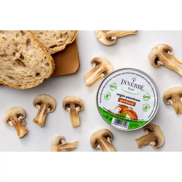 Innerbe vegán pástétom gombával 100g (gluténmentes)