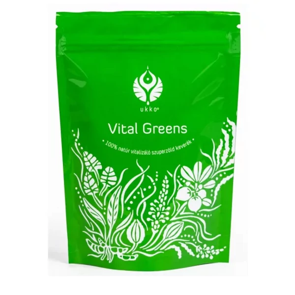 UKKO Vital Greens 100% natúr vitalizáló szuperzöld keverék 120g