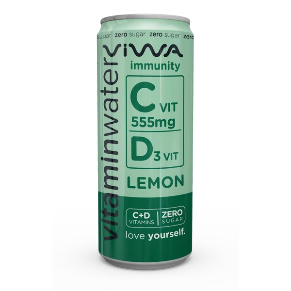 Viwa Immunity C1000+D Zero citrom ízű ital 330ml (gluténmentes)