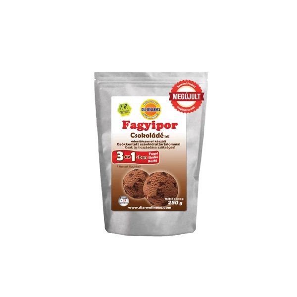 Dia-Wellness Csokoládé ízű fagyipor 250 g