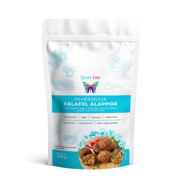Szafi Life Fehérjedús falafel alappor (gluténmentes) 250g