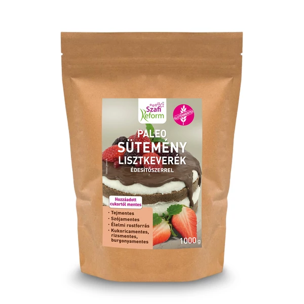 Szafi Reform Paleo sütemény lisztkeverék édesítőszerrel (gluténmentes) 1000 g