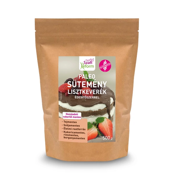Szafi Reform Paleo sütemény lisztkeverék édesítőszerrel (gluténmentes) 500 g