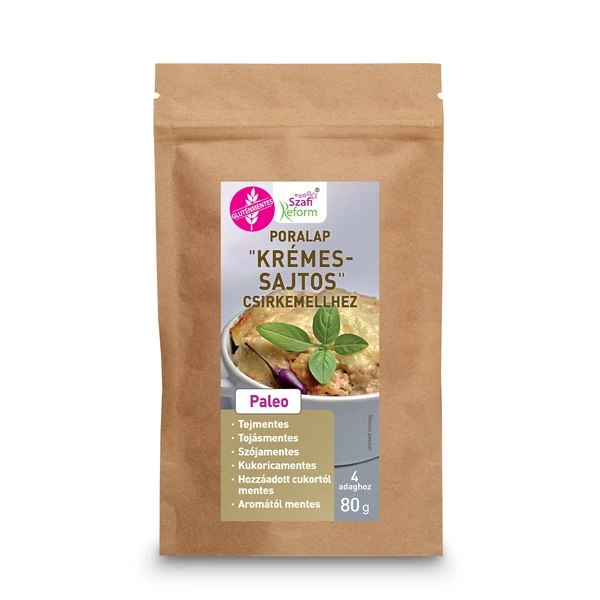 Szafi Reform Poralap "Krémes - sajtos" csirkemellhez (gluténmentes) 80 g